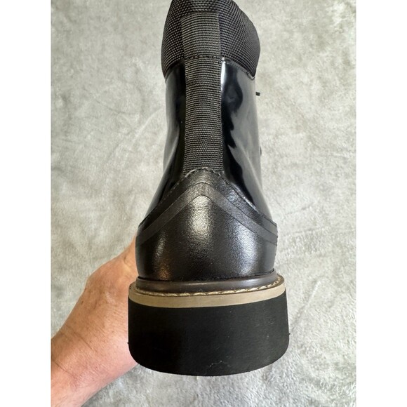 Moretti Black Label Black Adonis Lace Up Leather Upper Dress Boots Size 12 - Picture 11 of 11